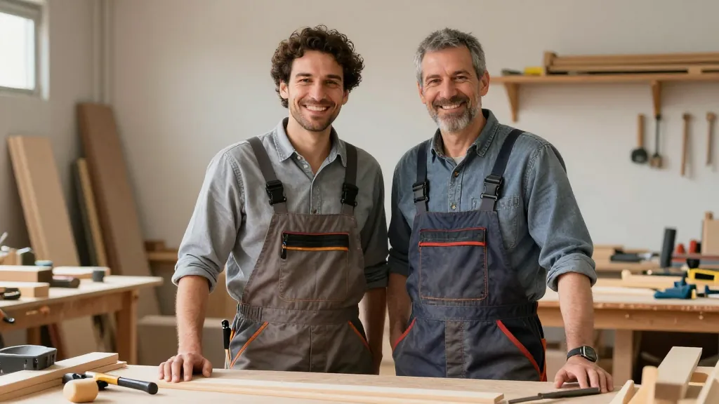 Gerhard Baumann und Bruno Pramstaller – P & B Tischler Team